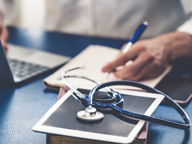Doctor's desk and stethoscope. Image: Summit Art Creations/Shutterstock