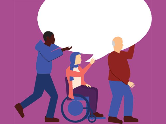 Advocacy voices heard talking therapy. Image: VoiceAbility