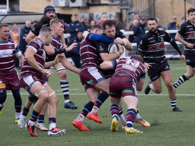 Bedford Athletic in action against Shelford in Oct 2024