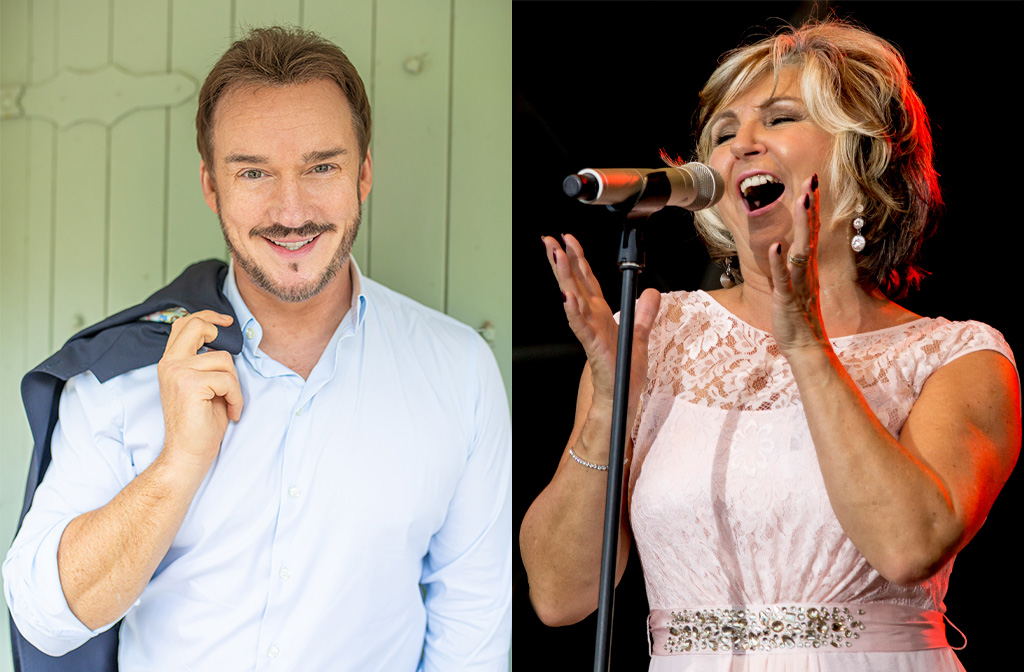 Russell Watson and Lesley Garrett CBE. Image: Cuffe & Taylor