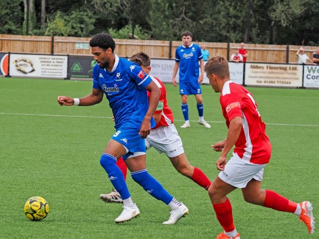 Bedford Town in action at Uxbridge in a pre-season friendly on 26 July 2025