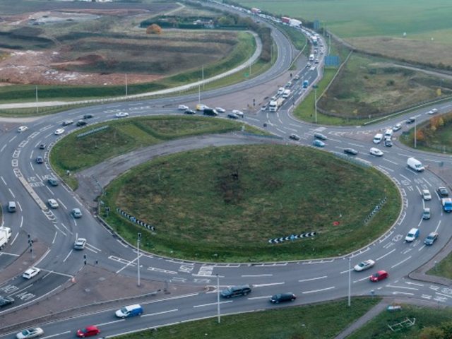 Black Cat Roundabout before upgrade works started.Image- National Highways