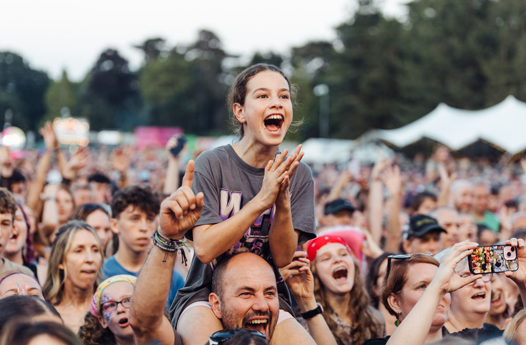 Crowds at McFly at Bedford Summer Sessions. Image Rebecca Goacher