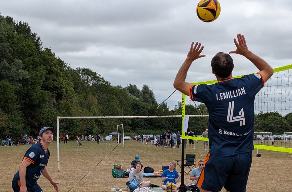 The GNG Volleyball team in action at their end of season tournament June 2025