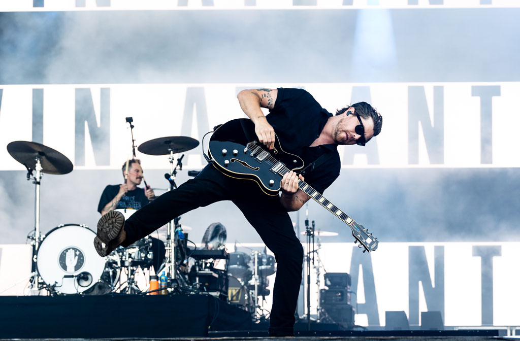 Twin Atlantic perform at Bedford Summer Sessions at Bedford Park. Image: Rebecca Goacher