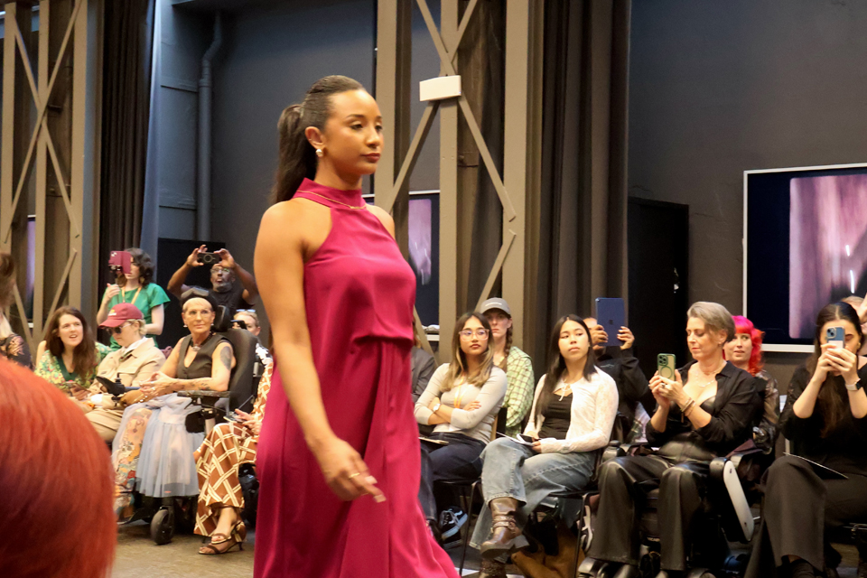 Unhidden on the cat walk at LFW. Image Living It Up