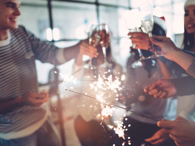 Christmas office party drinks. Image: 4 PM production/Shutterstock